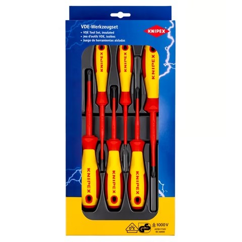 KNIPEX VDE TORNAVİDA PAKETİ DÜZ BAŞLI