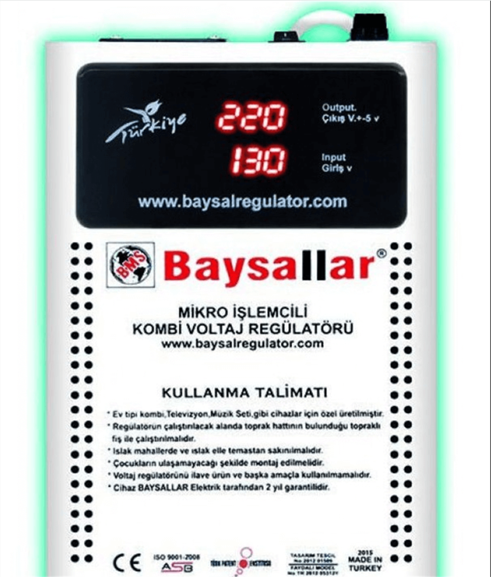 Kombi Regülatörü Dijital 1000va BaysallarSu Basınç Regülatörü
