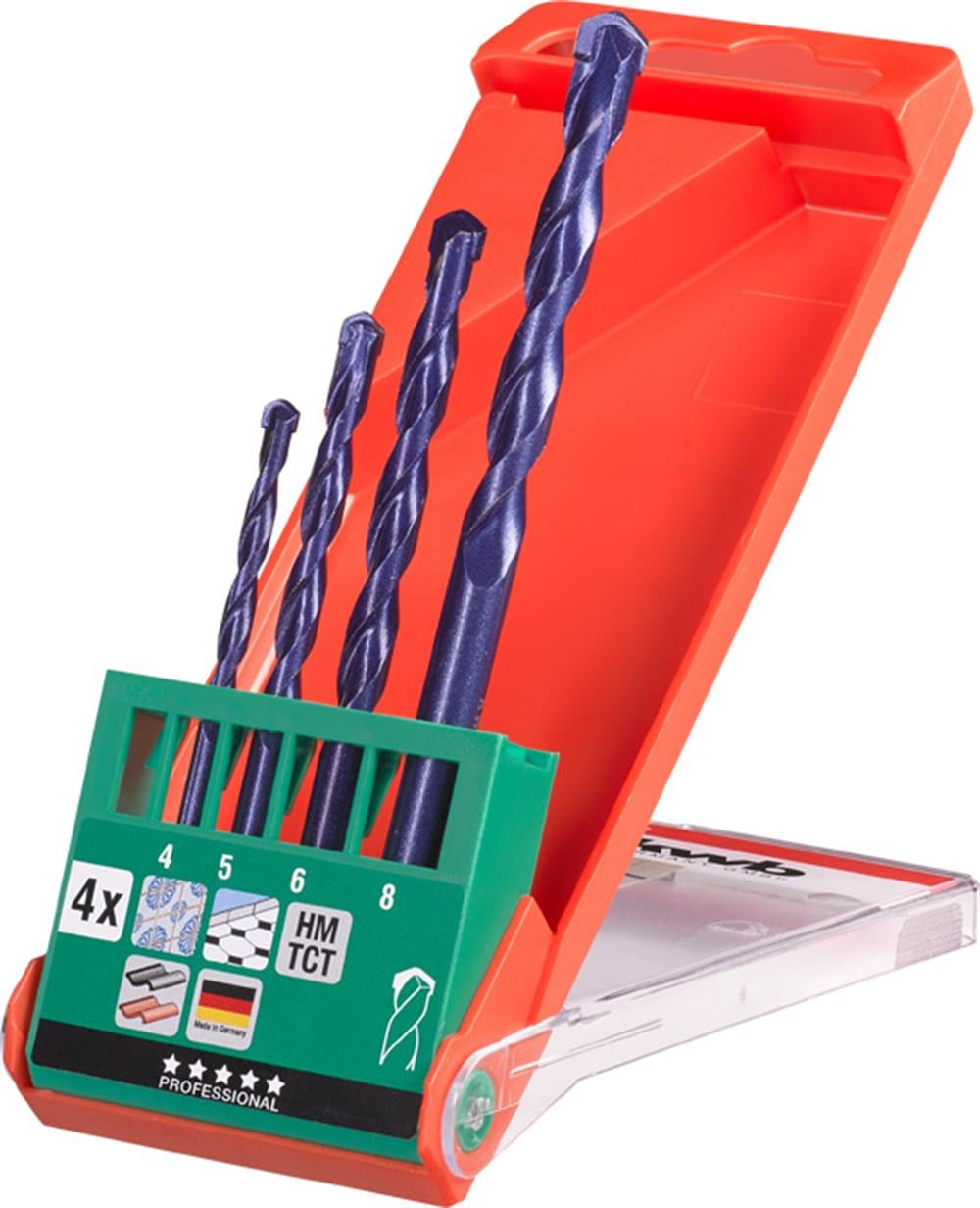 Kwb 051300 Seramik Delme Uç Seti 4 Parça (4,5,6,8mm) Matkap Uçları