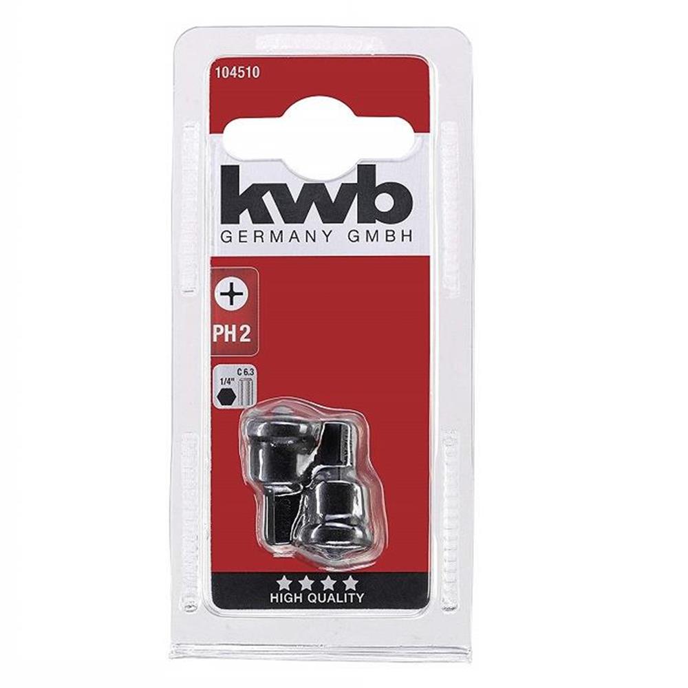 Kwb 104510 Stoplamalı Bits Ucu Set Ph2 2'li Bits Setler
