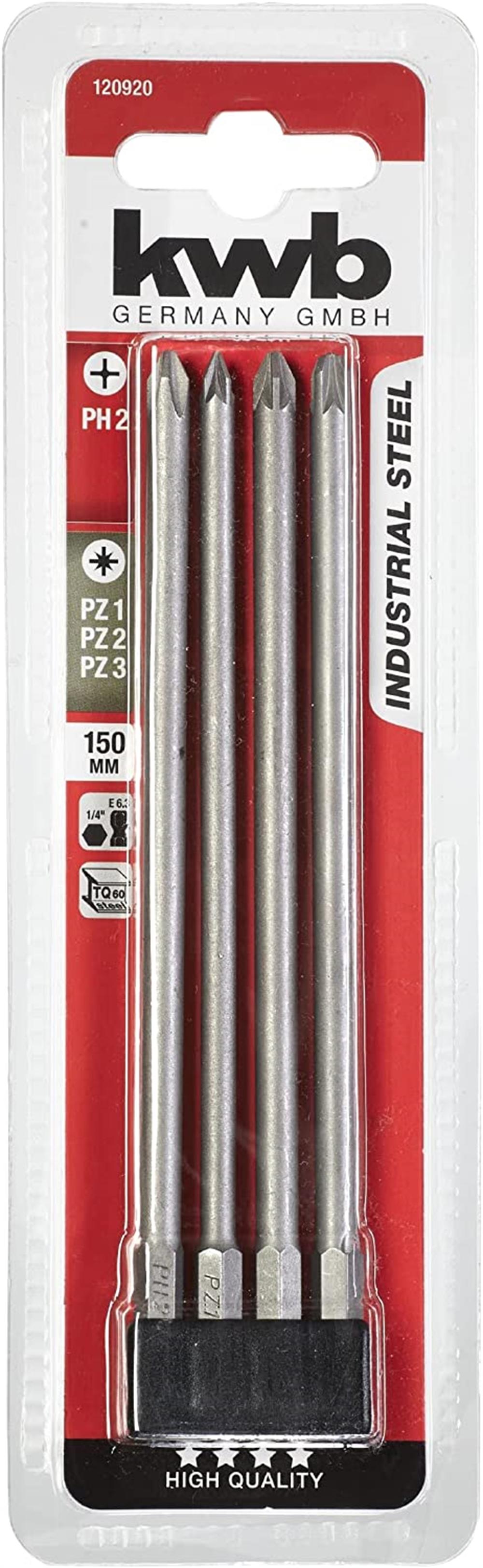 Kwb 120920 Bits Set 4 Parça 150 Mm Matkap Uçları