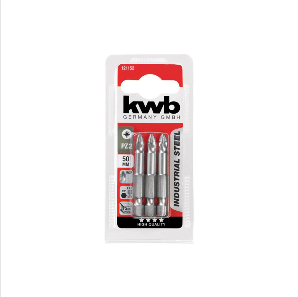 Kwb Bits Uç Set 3 Parça Pz2*50 Mm 121152Matkap Uçları