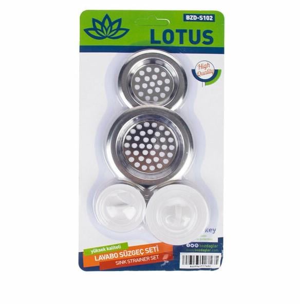 Lotus Lavabo Süzgeç Seti S102Beyaz Eşya ve Mutfak Ürünleri