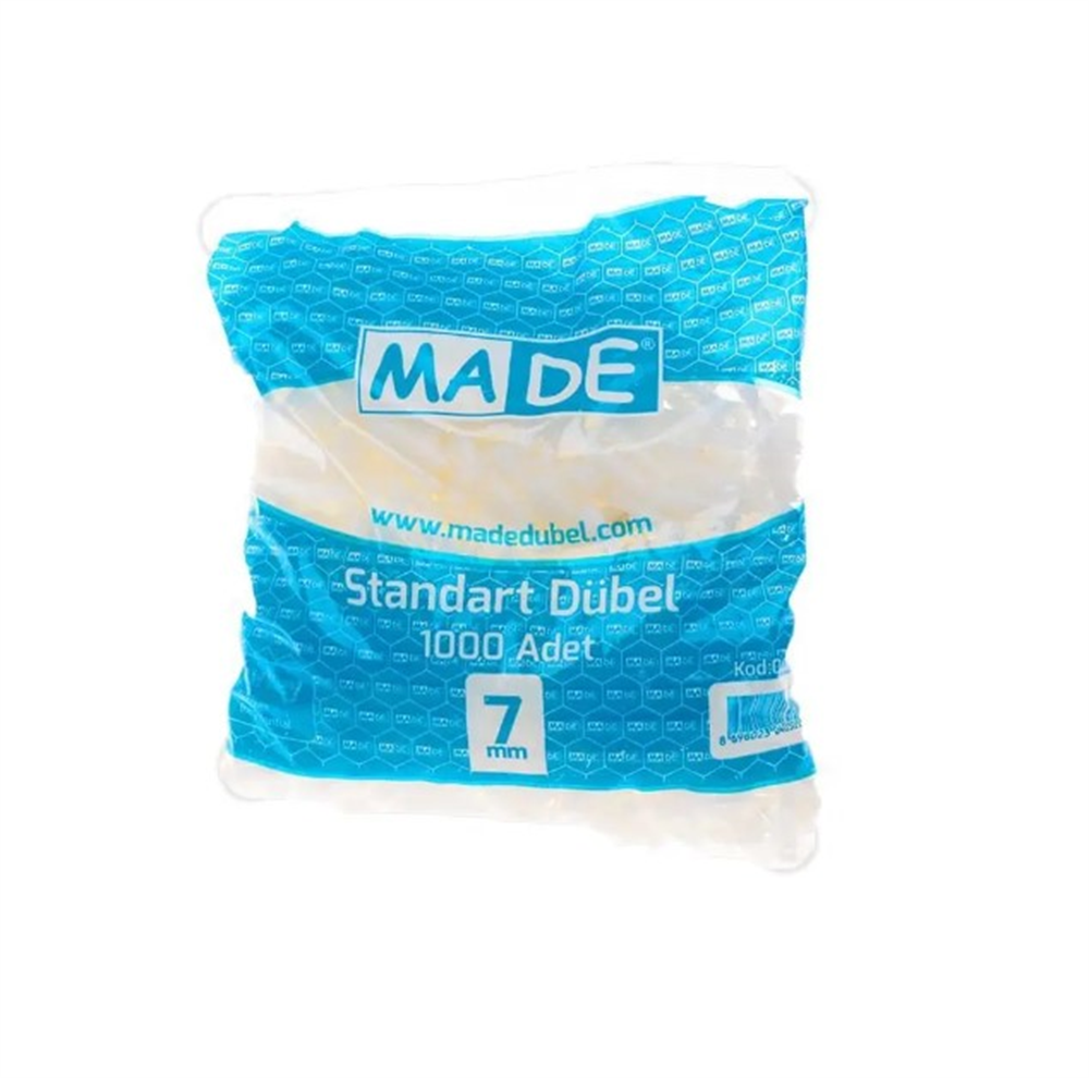 Made Plastik Dübel 7 MM 1000 AdetKroşe ve Dübeller