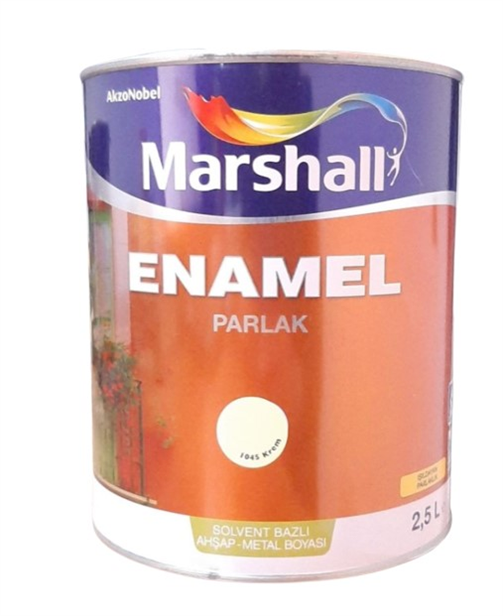 Marshall Enamel Parlak 1045 Krem 2,5 LtAhşap & Metal Boyaları