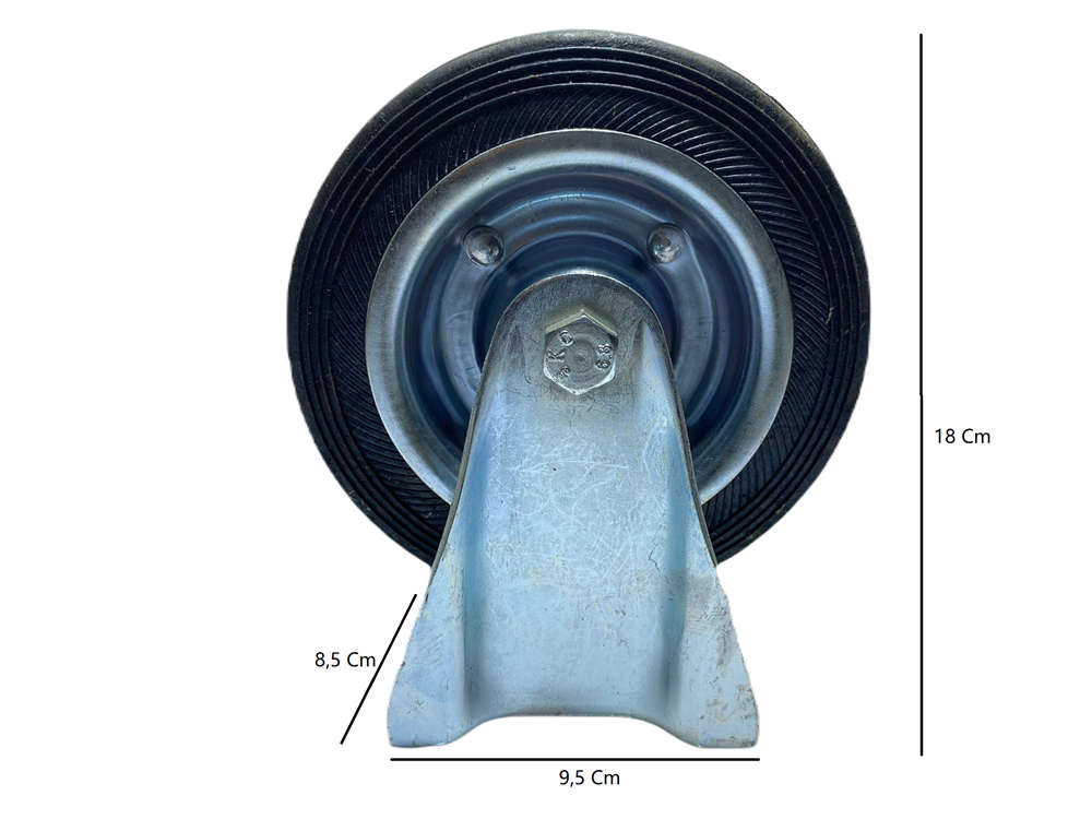 MERTSAN SERVİS TEKERİ SABİT 150x45 MM 10103Ağır Hizmet Tekerleri