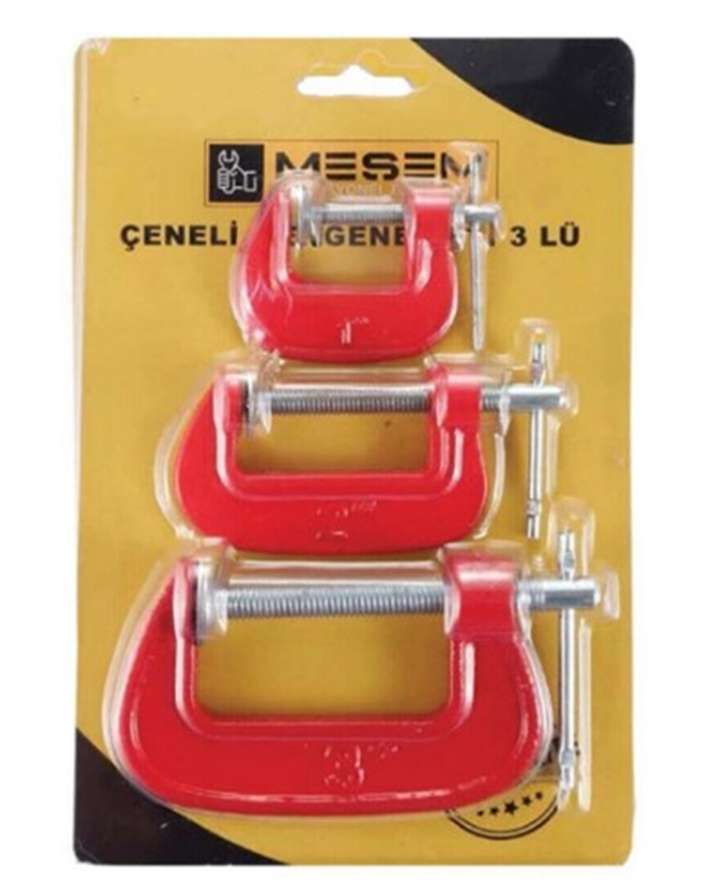 Meşem Çeneli Mengene Seti 3'lü 4070Mengeneler