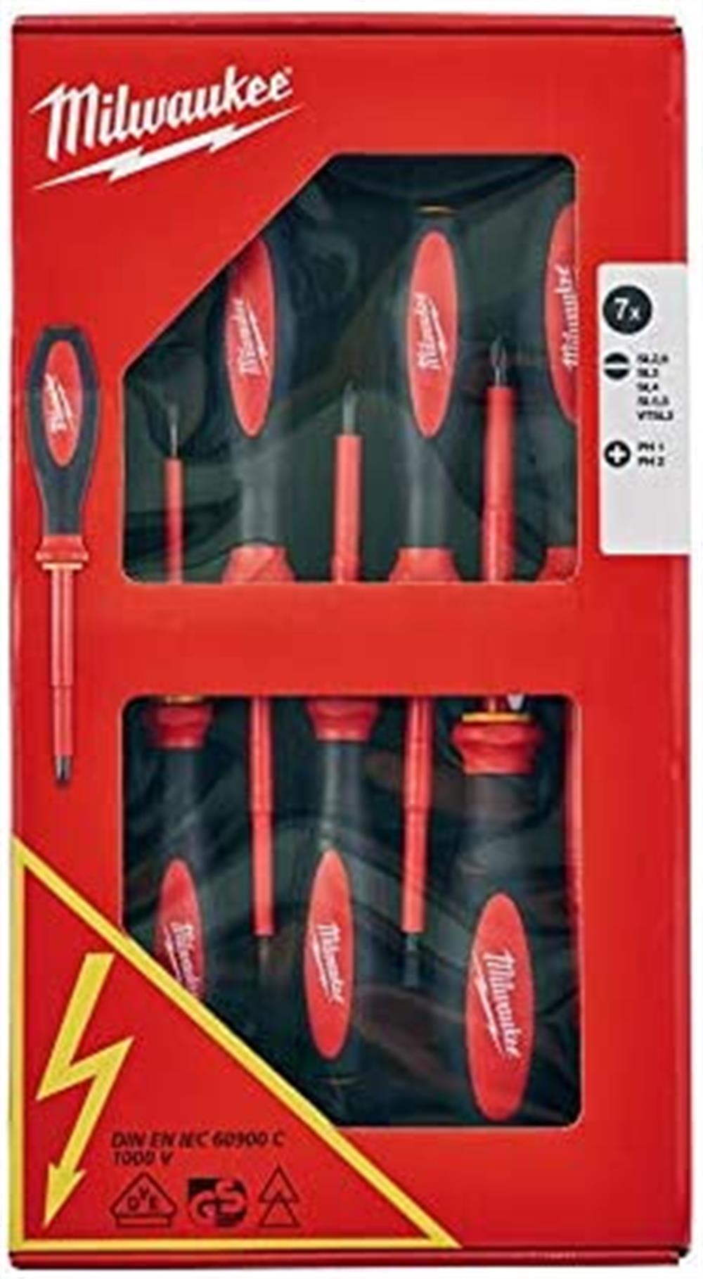 Milwaukee 7 Parça Tornavida Set 4058546220136Tornavidalar