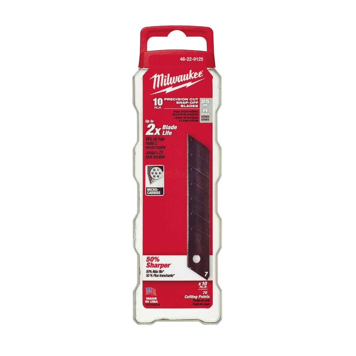 Milwaukee Ayarlı Maket Bıçağı Yedek 25 Mm PK(10)Maket Bıçakları ve Yedekleri