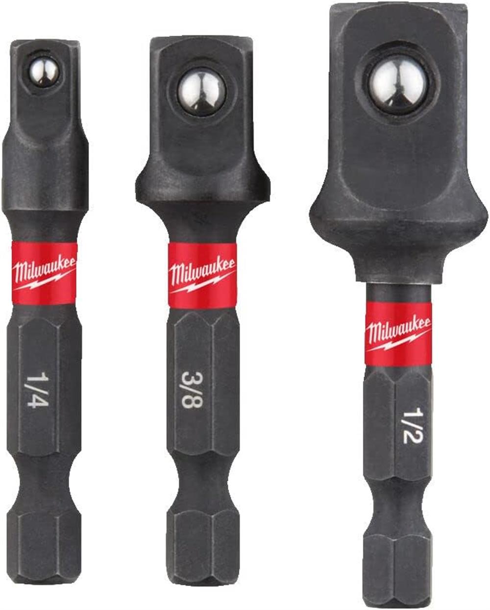 Milwaukee Hex Lokma Adaptör Seti 3 Parça 4932479228Lokma Adaptörleri