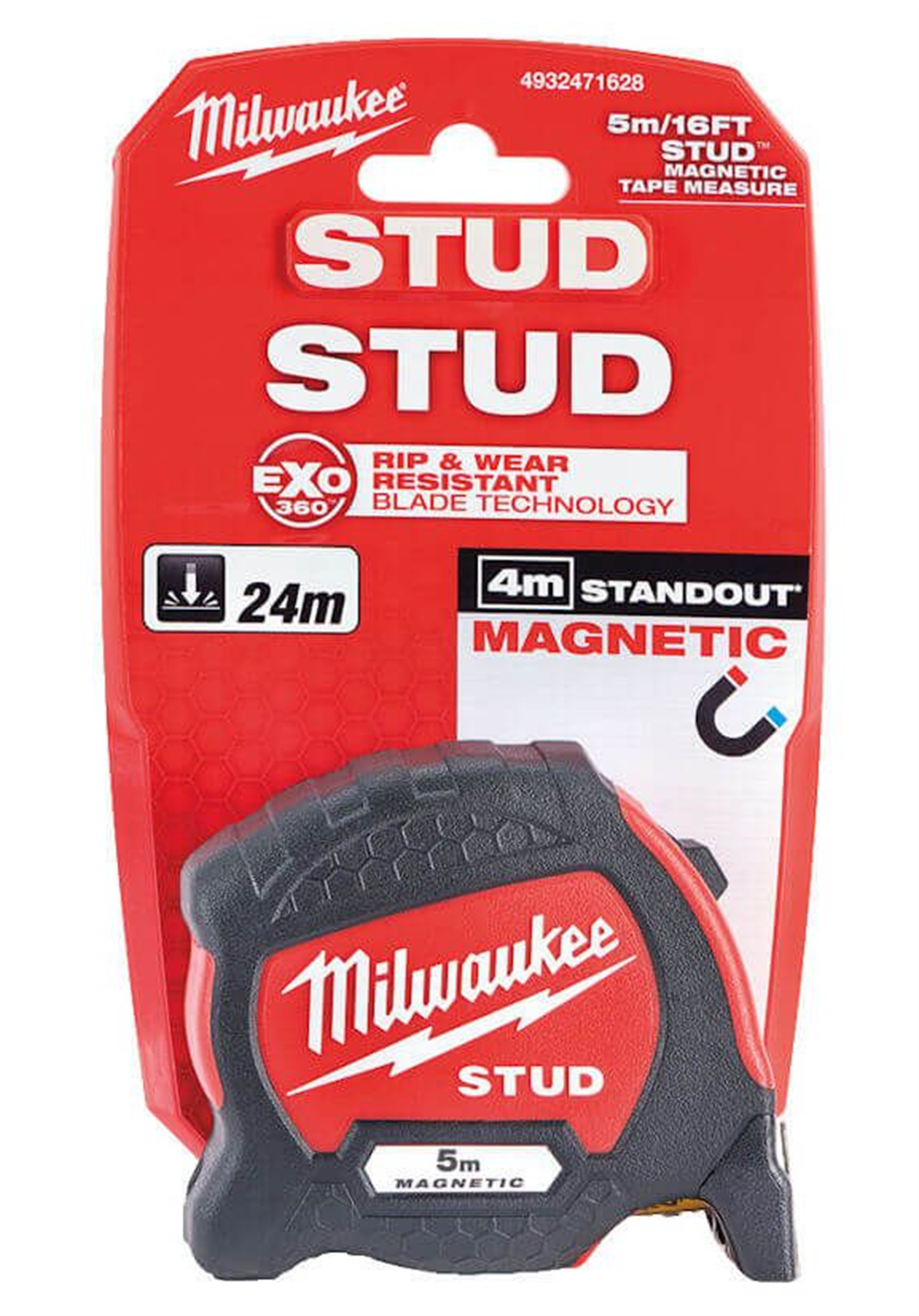 Milwaukee Mıknatıslı Şerit Metre 5 Mt Stud 4932471626Metreler