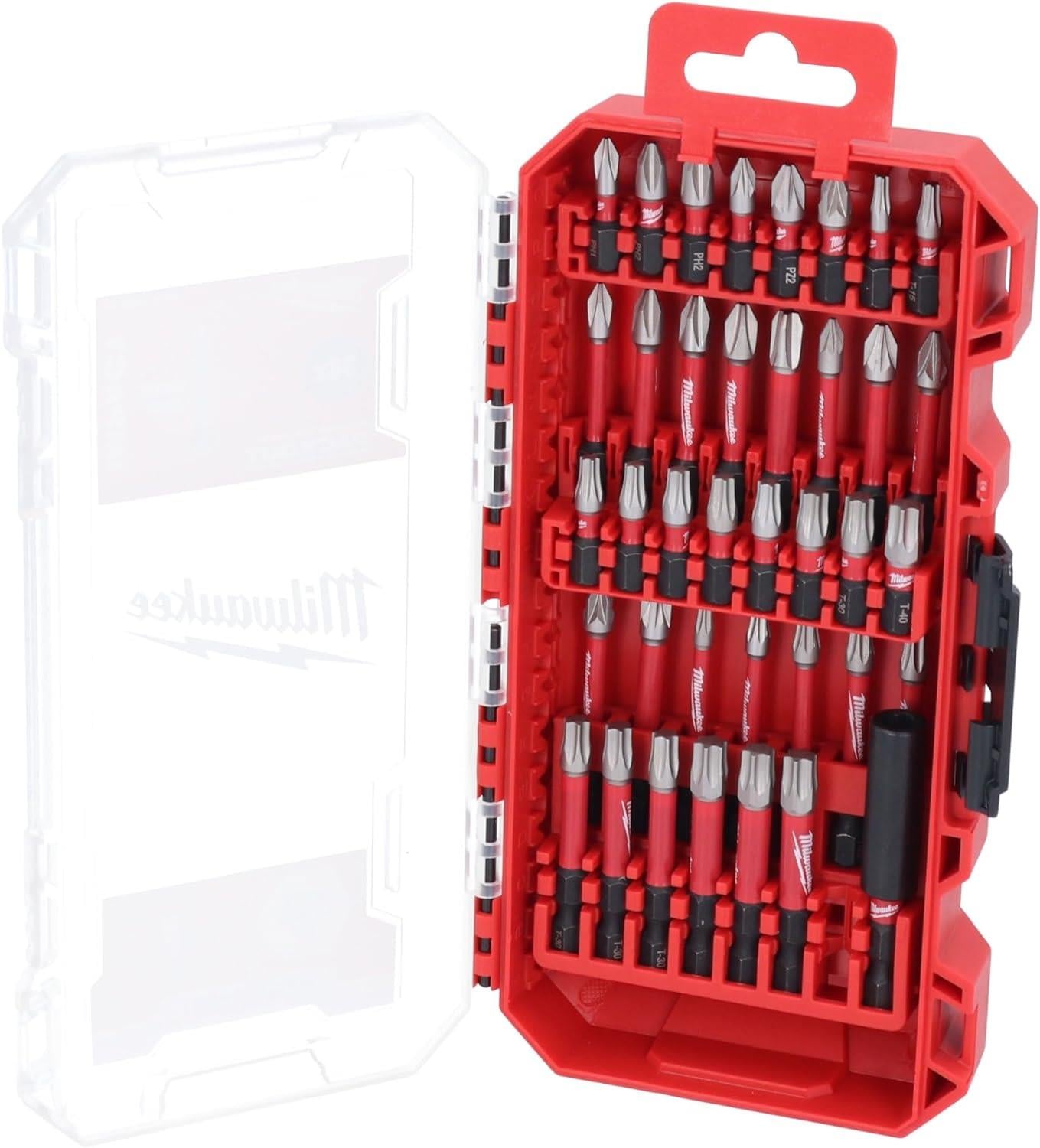 Milwaukee Shockwave Bits Uç Seti 38 Parça Yeni Kutu T4932492009Bits Uçlar ve Adaptörler