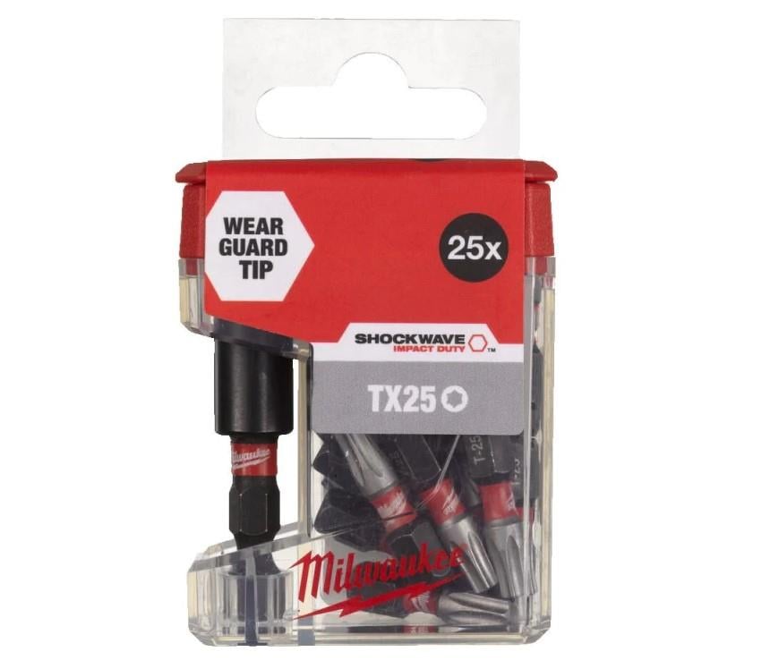 Milwaukee Shockwave Impact Duty Shw Tube Tictac+Mhb Tx25 25 Mm-26pc 4932479858Bits Uçlar ve Adaptörler