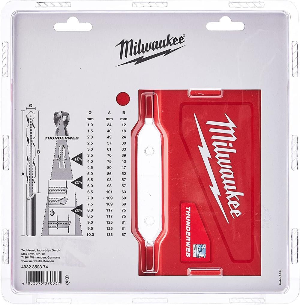 Milwaukee Thunderweb DIN338 Matkap Ucu Seti 19 Parça 4932352374Matkap Uçları