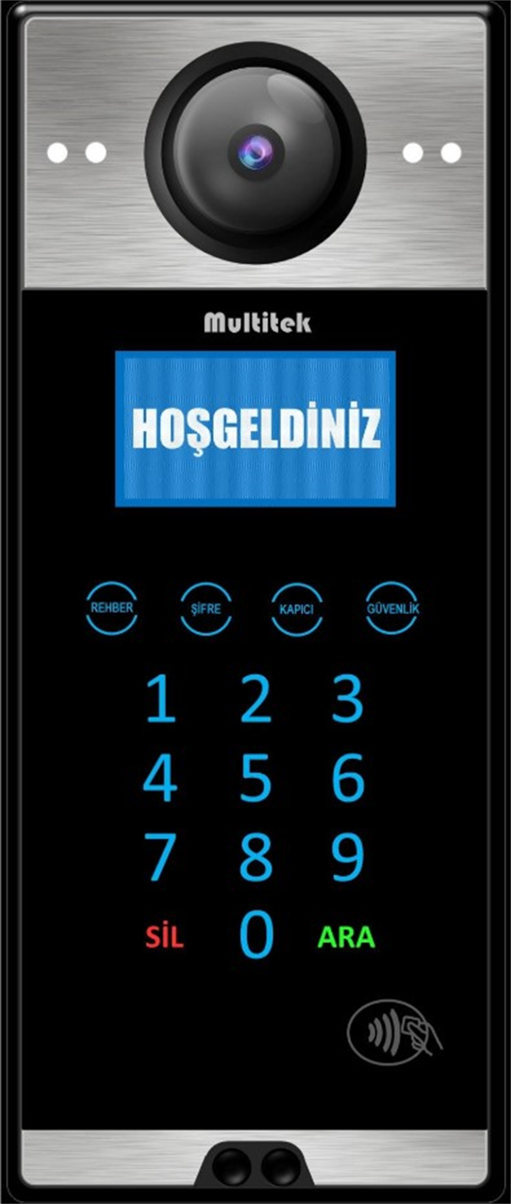 Multitek Kapı Paneli Mb-12Zil ve Diafonlar