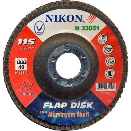 Nıkon Flap Disk Zımpara 115mm*40 Kum -N33051Zımpara Grubu
