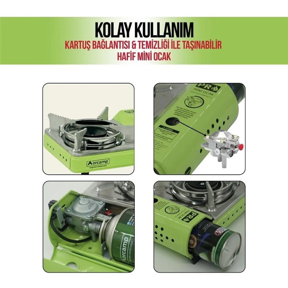 Orcamp Tekli Çantalı Mini Portatif Ocak CK-506Piknik Malzemeleri
