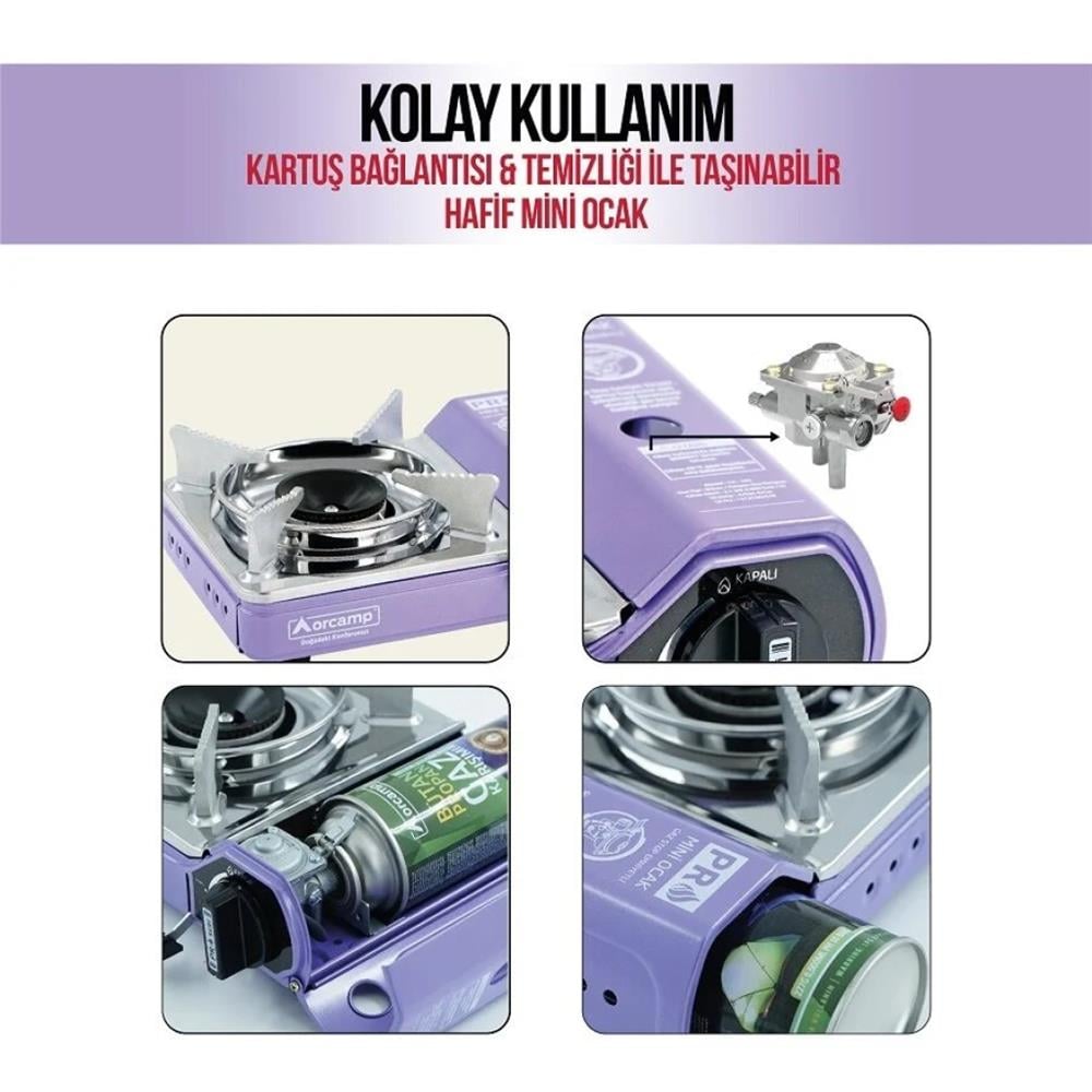 Orcamp Tekli Çantalı Mini Portatif Ocak CK-506Piknik Malzemeleri
