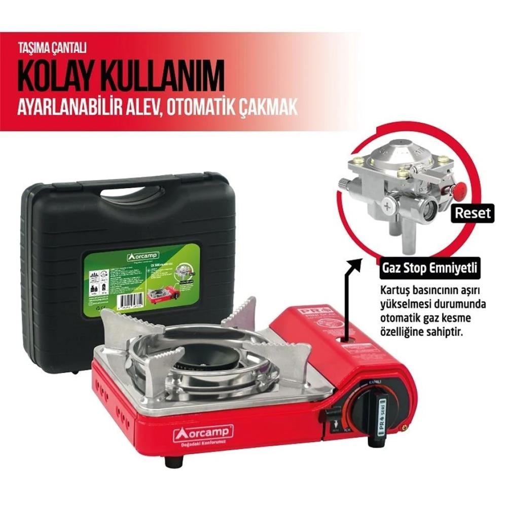 Orcamp Tekli Çantalı Mini Portatif Ocak CK-506Piknik Malzemeleri