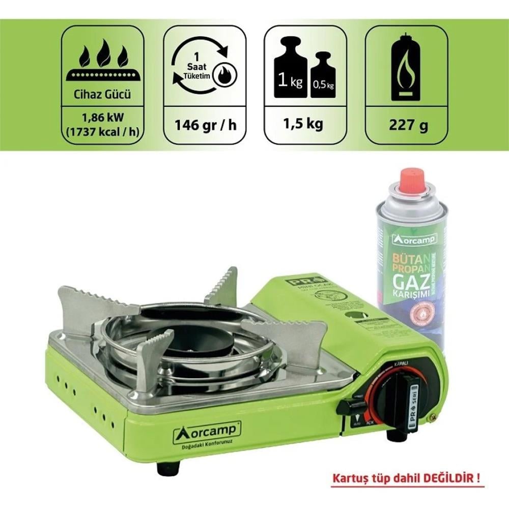 Orcamp Tekli Çantalı Mini Portatif Ocak CK-506Piknik Malzemeleri