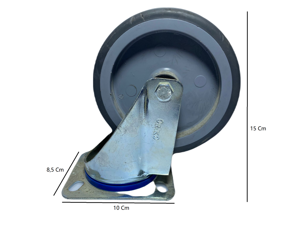 Orko 3307 Mtb 125x32 i Plastik Jantlı Döner TekerAğır Hizmet Tekerleri