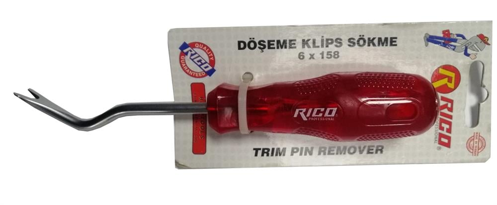 Oto Döşeme Klips Sökme Çıkarma 6X158 Mm 013-KK0162Tornavidalar