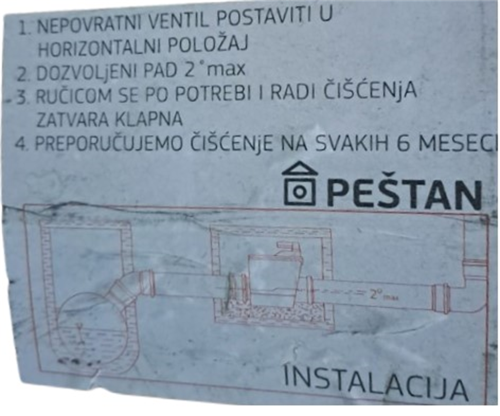 Pestan Çekvalf Pis Su 315 Mm Metal Grubu Tesisat Ürünleri