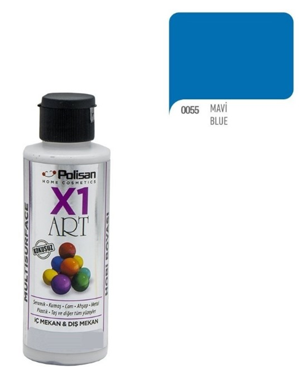 Polisan X1 Art Multısurface Hobi Boyası 120 MLHobi Boyaları