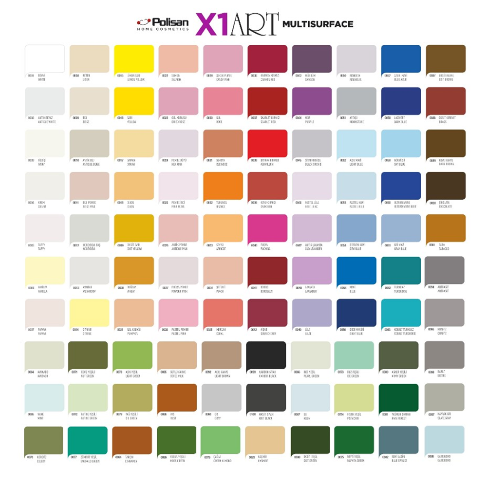 Polisan X1 Art Multısurface Hobi Boyası 120 MLHobi Boyaları