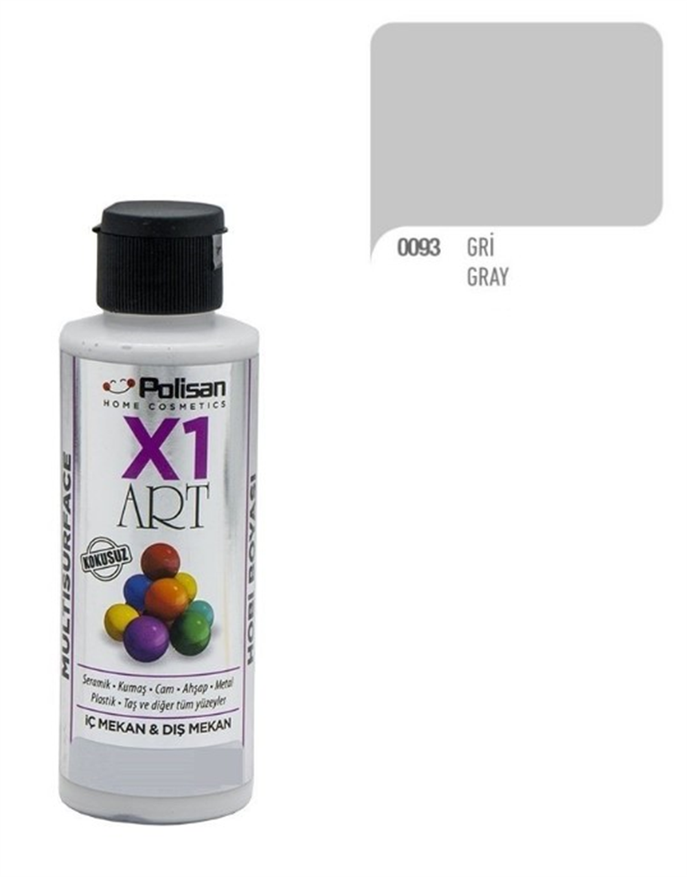 Polisan X1 Art Multısurface Hobi Boyası 120 MLHobi Boyaları
