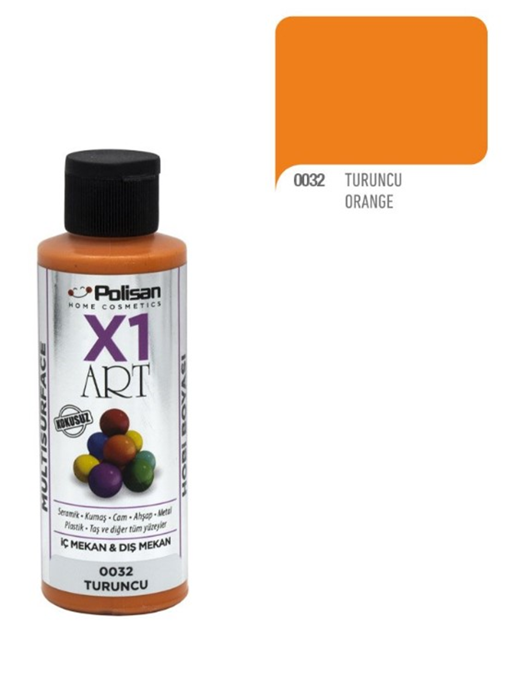 Polisan X1 Art Multısurface Hobi Boyası 120 MLHobi Boyaları