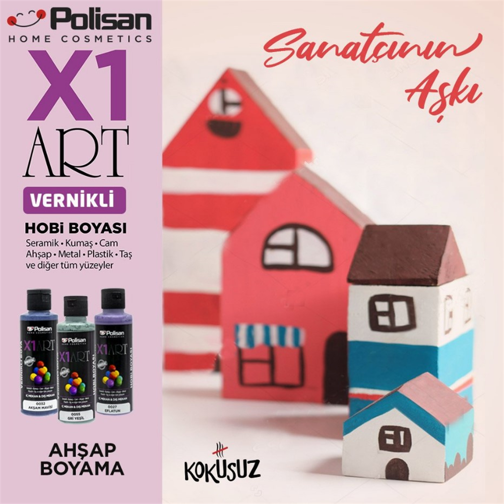 Polisan X1 Art Vernik Mat 120 MLVernik Grubu
