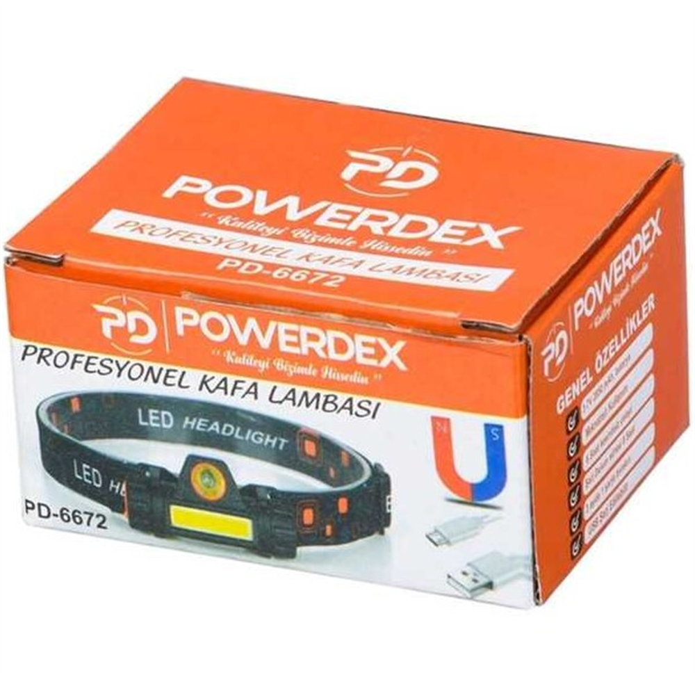 Powerdex Profesyonel Kafa Lambası PD-6672Kafa Fenerleri