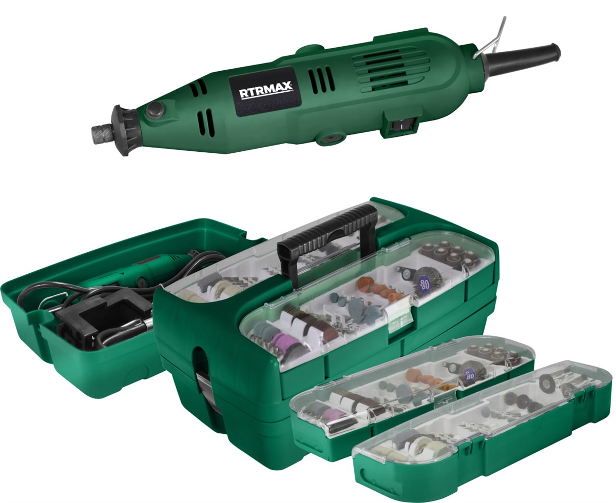 Rtrmax Rtm135 Mini Taşlama ve Gravür Seti 187 Parça