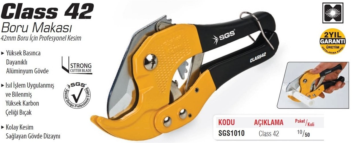 SGS Boru Makası Class42 SGS1010Boru Makasları