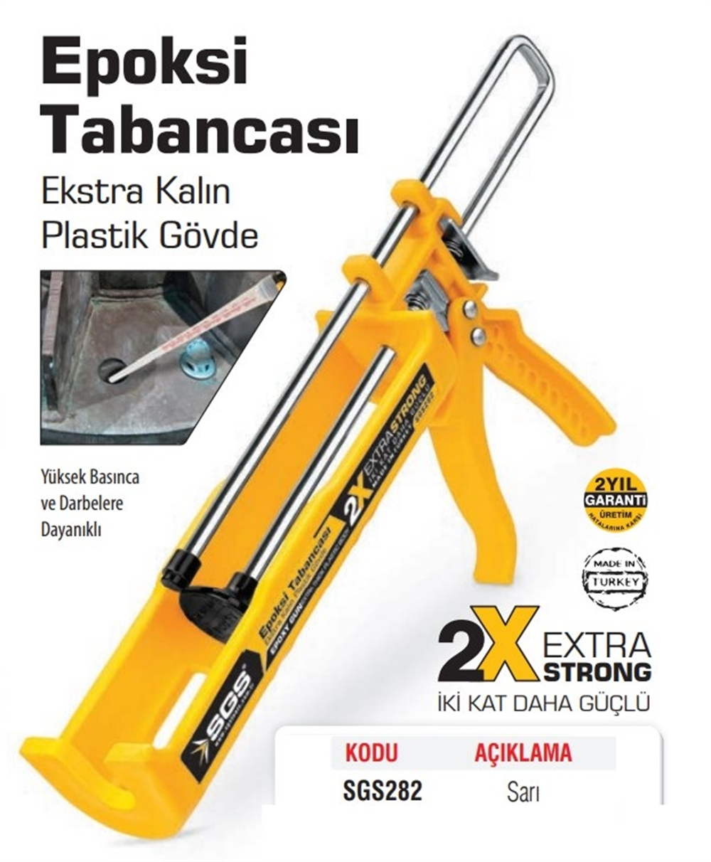 SGS Epoksi Silikon Tabancası SGS282Silikon Tabancaları