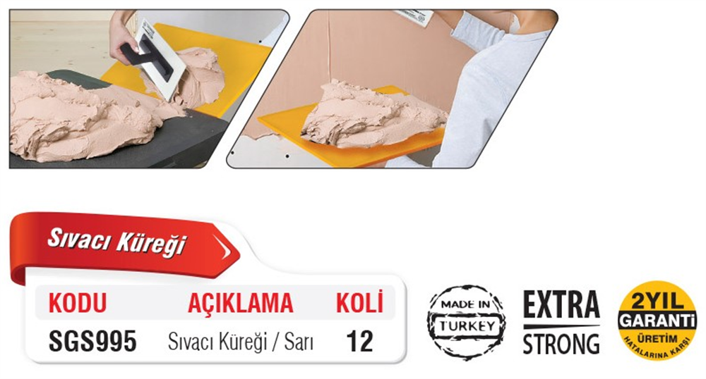 SGS Profesyonel Sıvacı Küreği SGS995Macun Kürekleri
