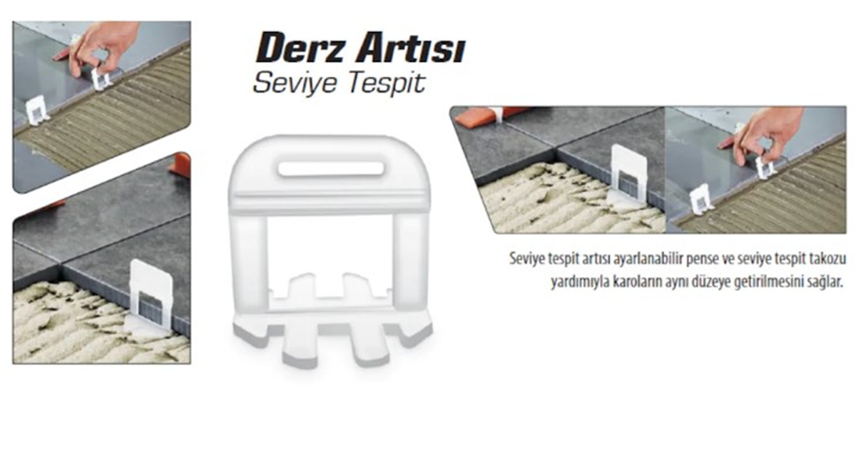 SGS Seviye Derz Artısı 2 Mm Pk(100) SGS6174Derz Ürünleri