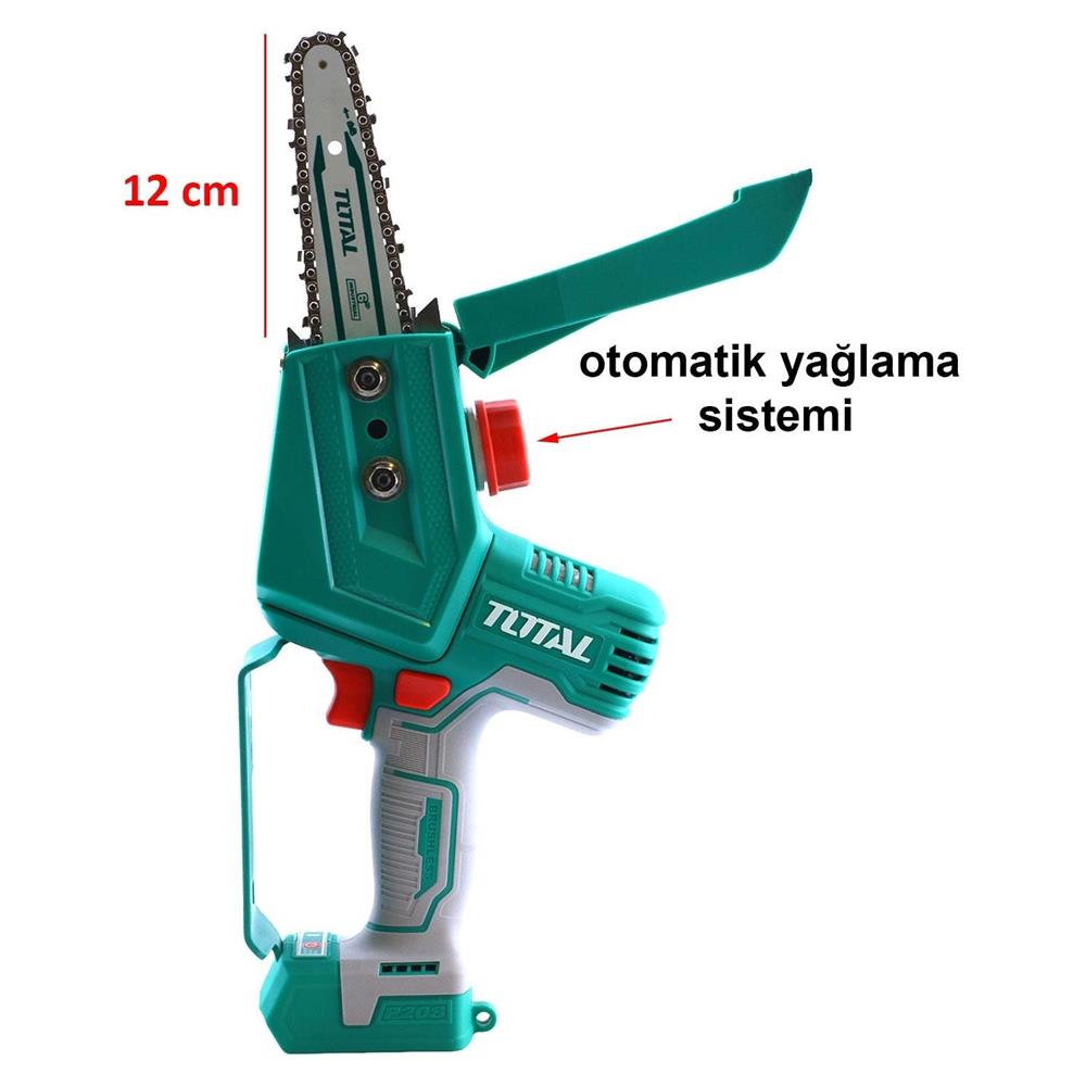 Total Akülü Ağaç Budama Yedek Zincirli 20V TGSLI20681Akülü Budama Testereleri