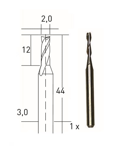 TUNGSTEN KARBÜRLÜ MATKAP UCU 2.0 mm