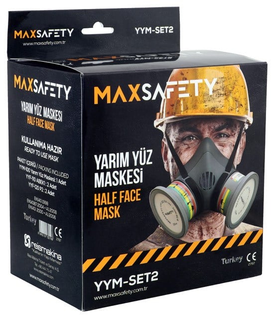 YARIM YÜZ MASKESİ SETİ YYM - 100+YYF - 110+YYF - 120