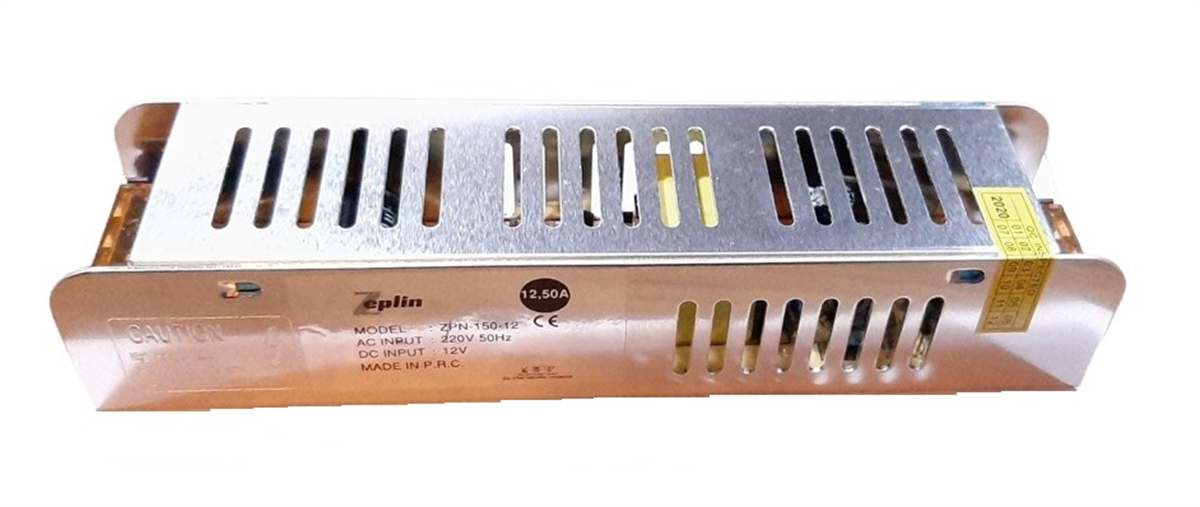 Zeplin Led Trafo İnce 12V 12.5ALed Trafolar