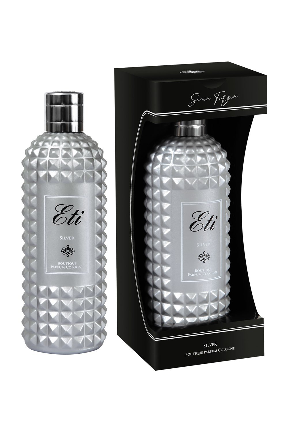 Butik Parfüm Kolonya Silver 300 Ml Cam Şişe - Kutulu