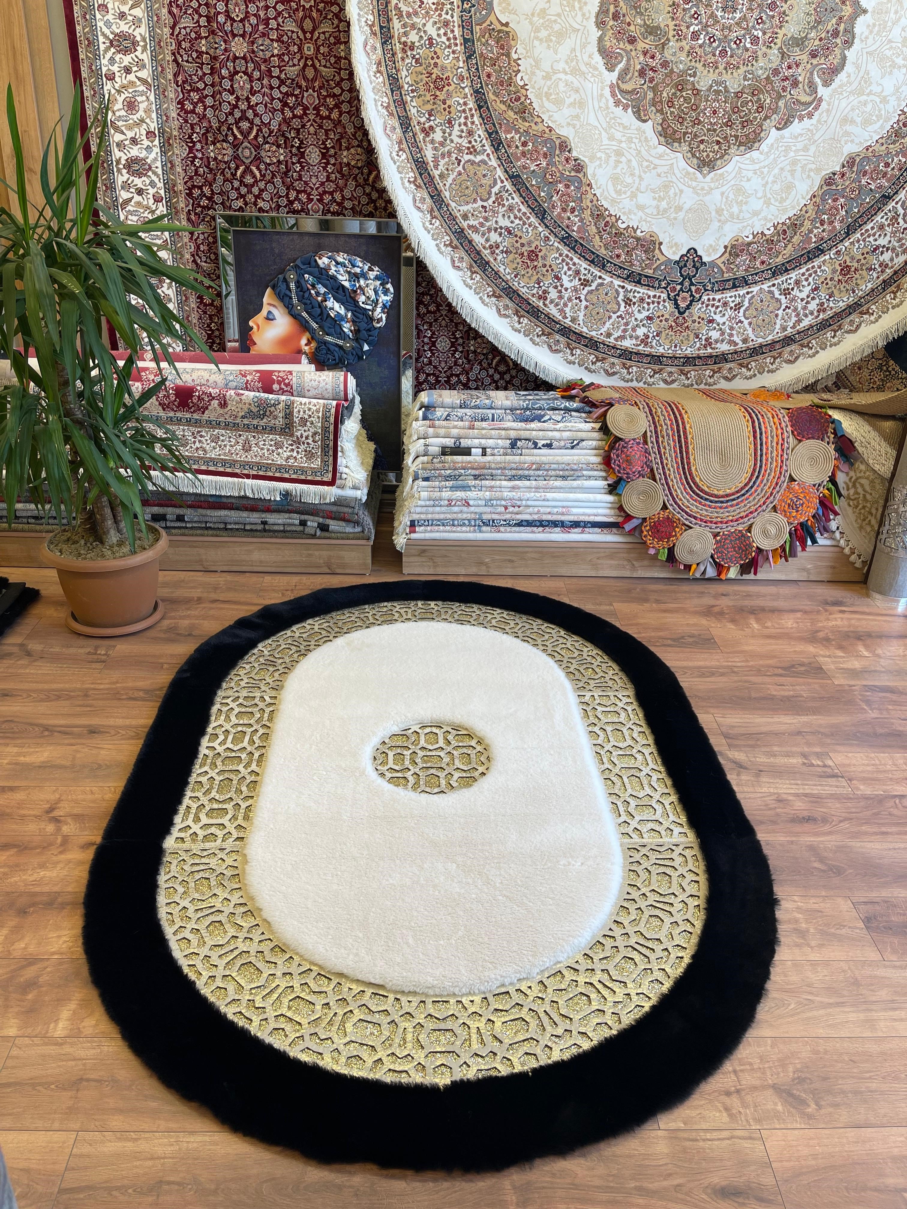 DELÜX BABIL D2005 BEYAZ-SİYAH-GOLD  OVAL CAM