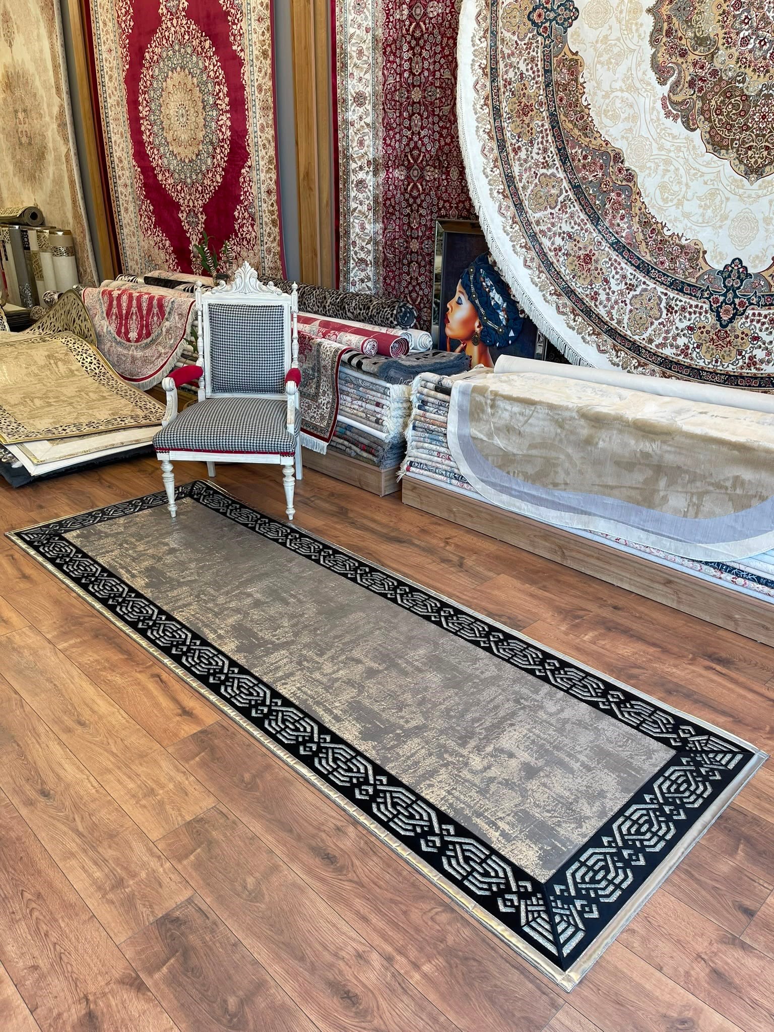 GLORYA SARAY GÜMÜŞ SİYAH CAM 