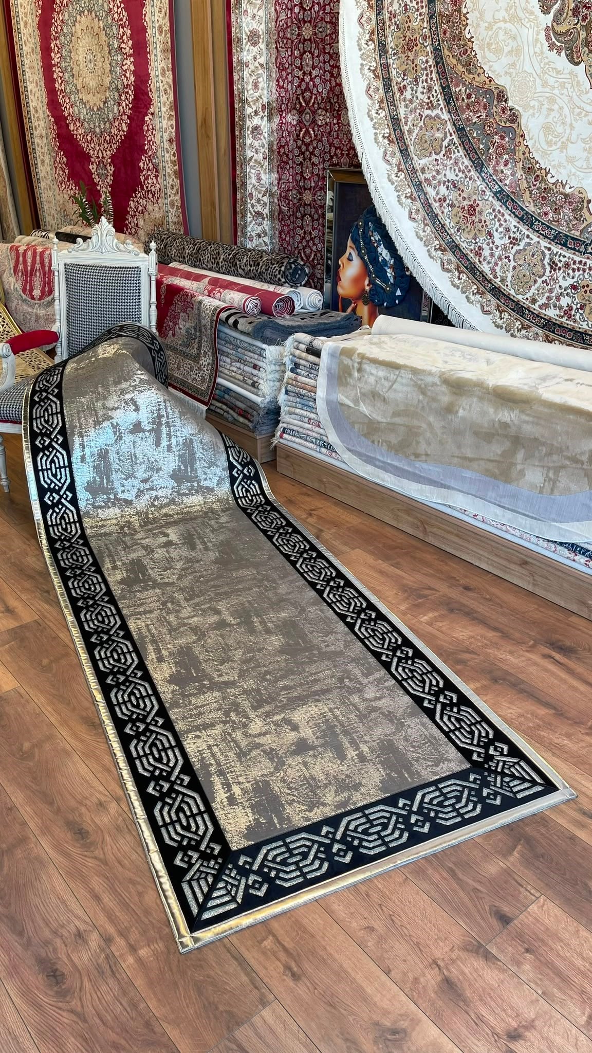 GLORYA SARAY GÜMÜŞ SİYAH CAM 