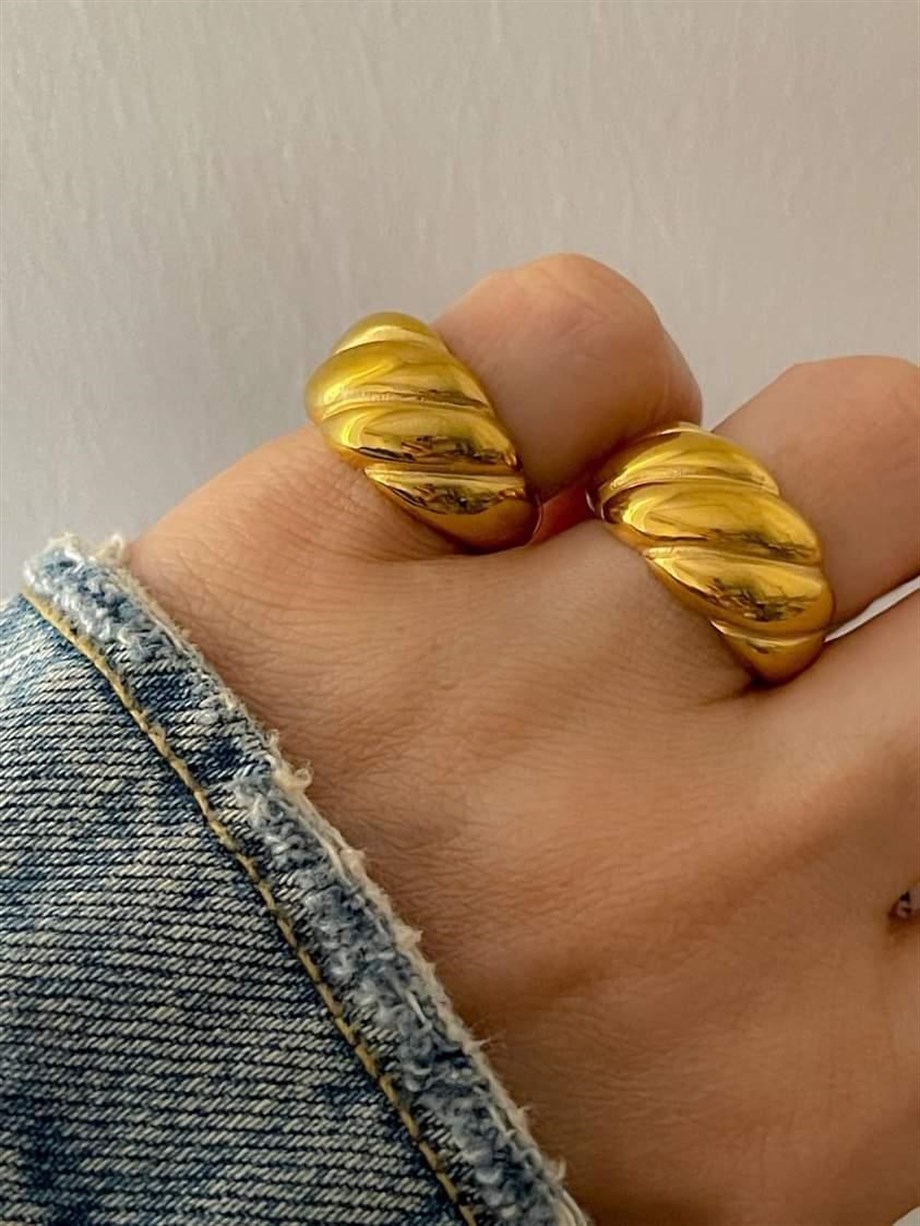 	Çelik Vintage Numaralı Yüzük (18 Numara)