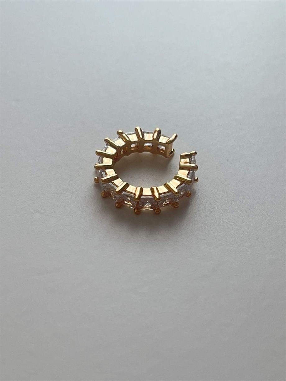 Baget Taşlı Tekli Ear Cuff (1.60 Cm)