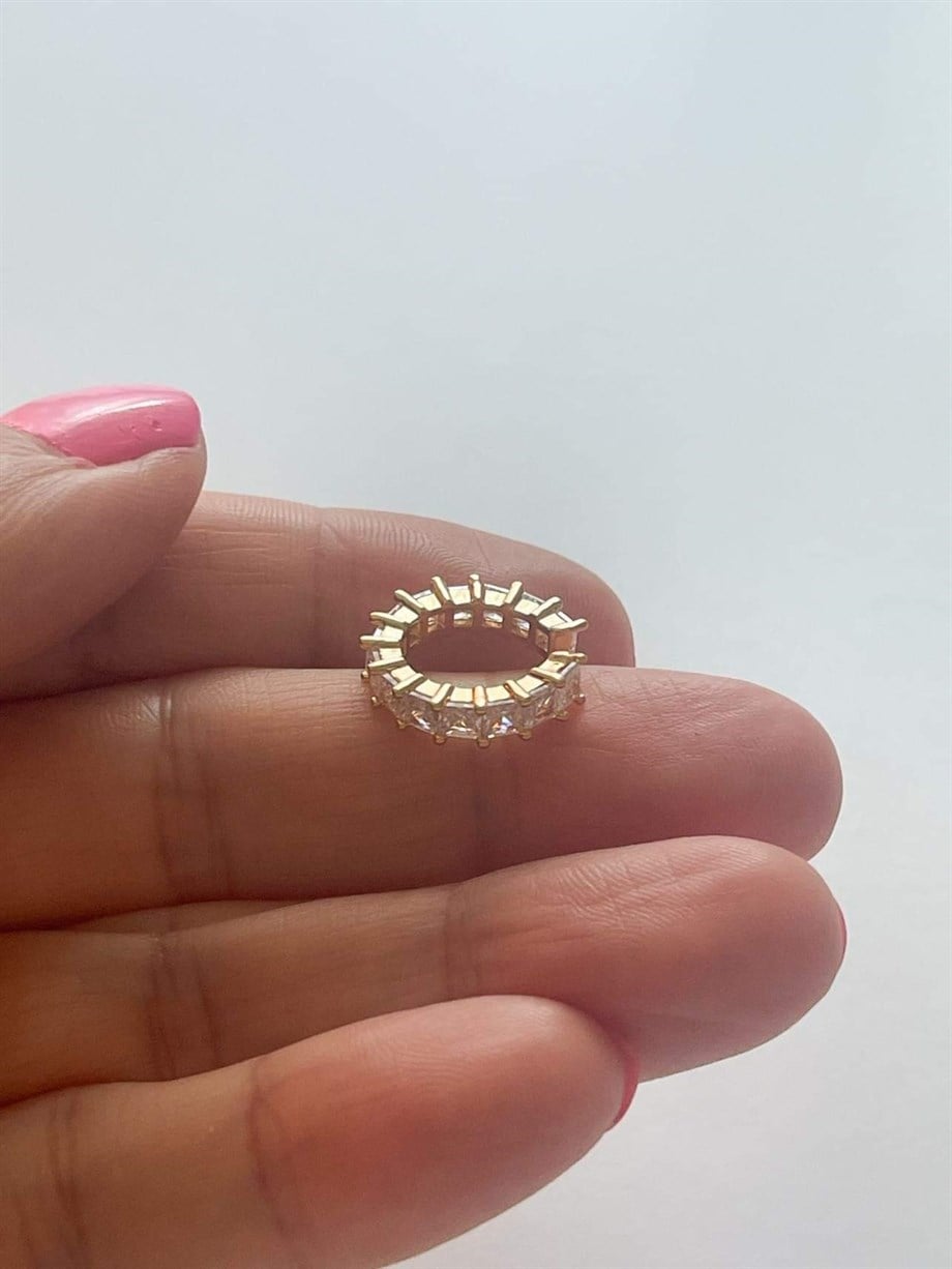 Baget Taşlı Tekli Ear Cuff (1.60 Cm)