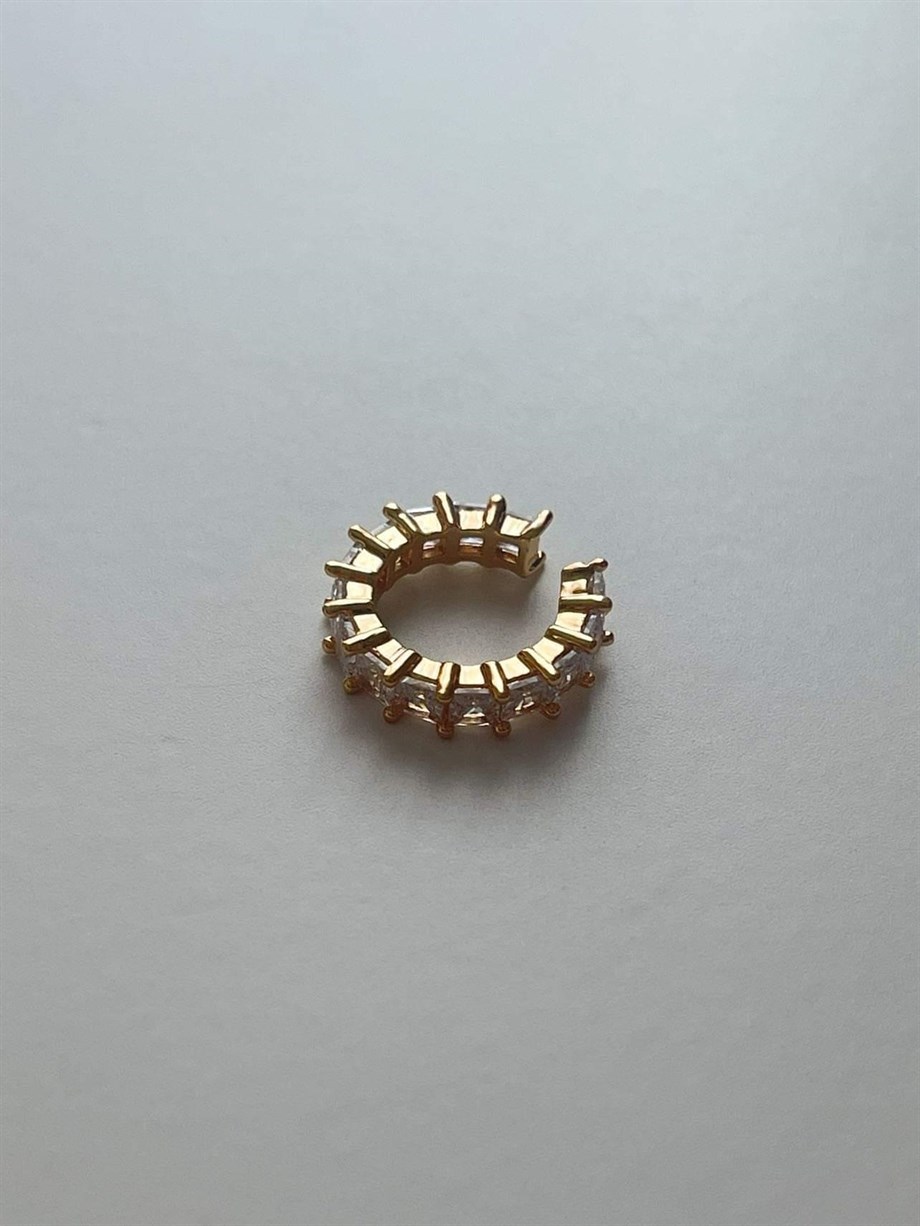 Baget Taşlı Tekli Ear Cuff (1.60 Cm)